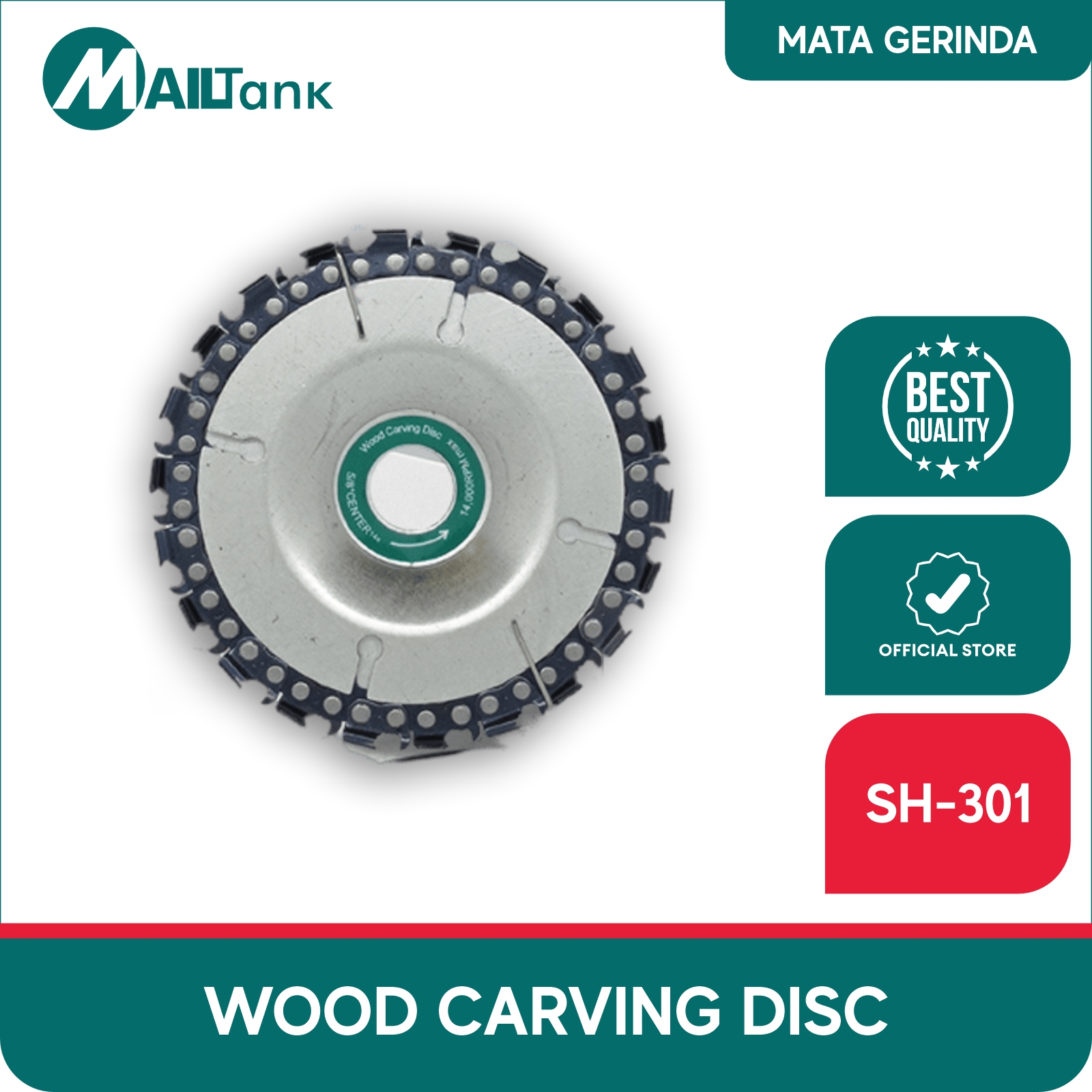 Mailtank SH301 Wood Carving Disc Mata Gergaji Gerinda Chainsaw 4" Potong Ukir