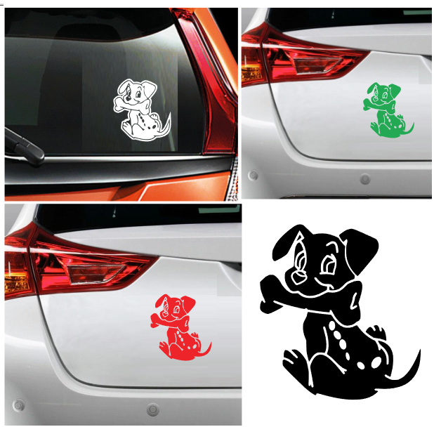 Stiker Lucu Unik Kaca Mobil Cutting Sticker Anjing Lucu
