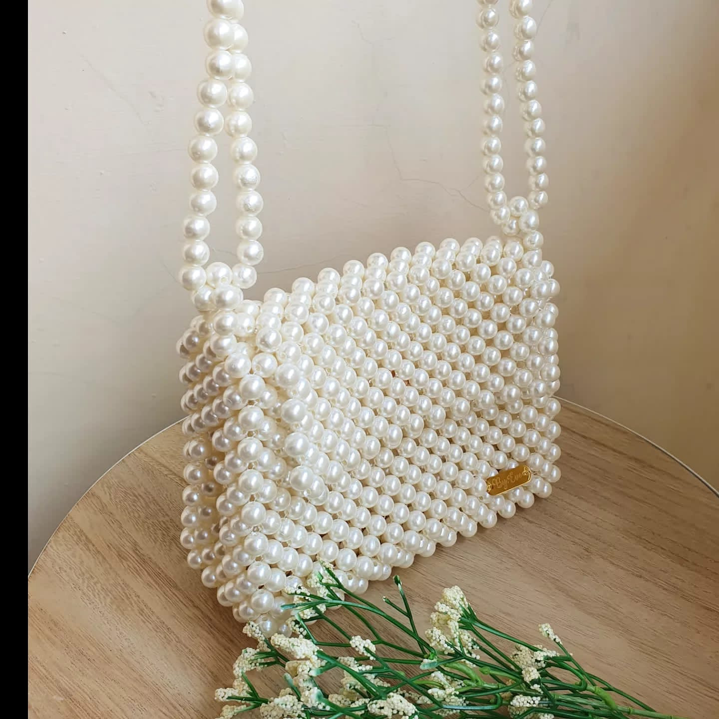 Pearl Bag | Sling and Shoulder Bag | Tas Mutiara | Tas Manik Manik Mutiara | Tas Handmade