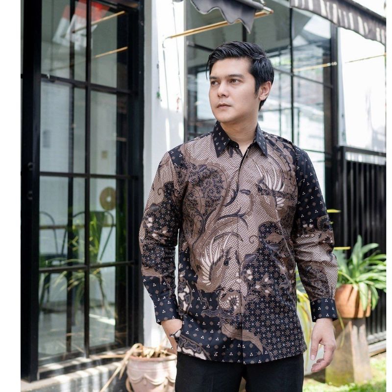 BAJU BATIK KATUN PREMIUM LAPIS FOURING SLIMFIT KEMEJA PANJANG PANGERAN BATIK M L XL XXL XXXL