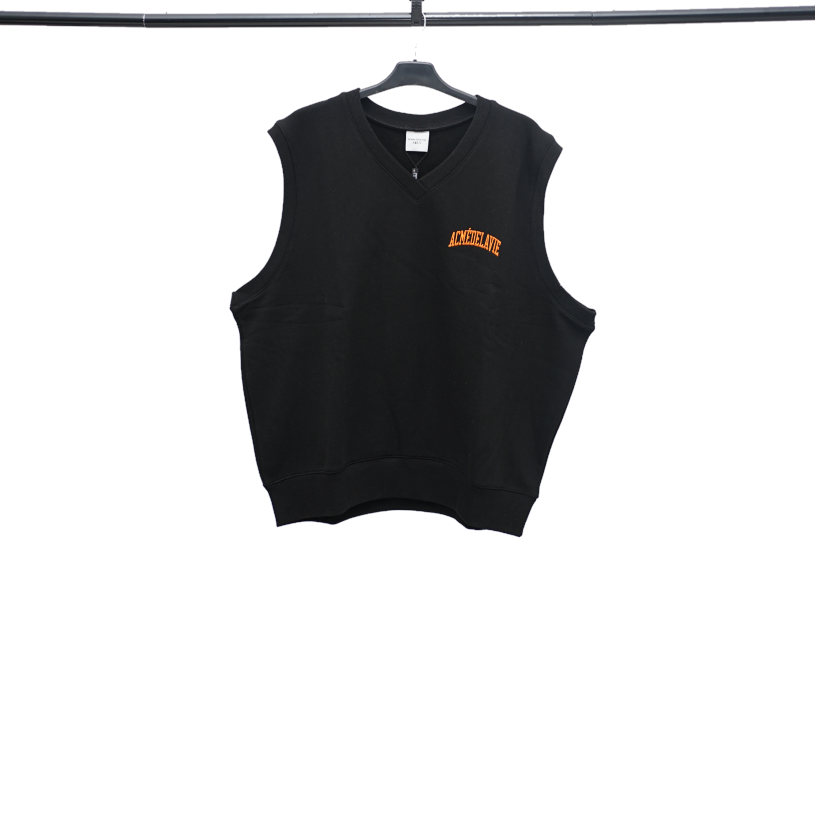 ADLV VEST ORANGE FONT IN BLACK