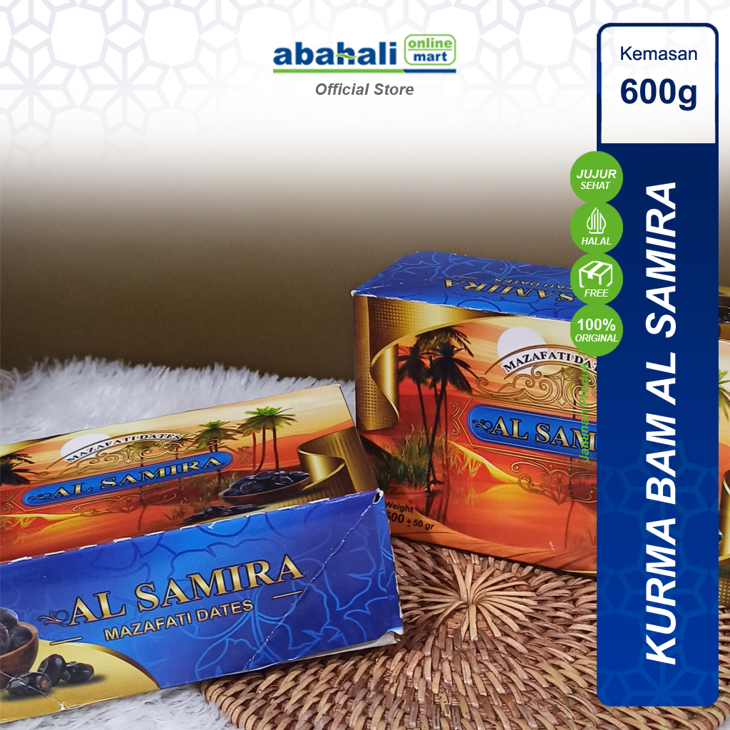 

Kurma BAM Al Samira Tebal Premium Iran Empuk Untuk Nabeez Madu Mesir Bergizi