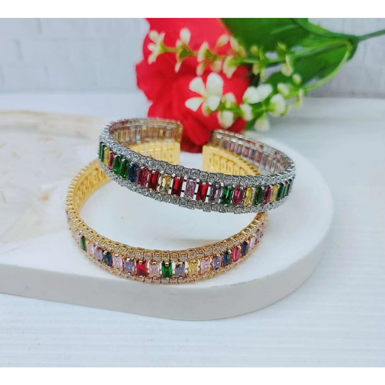 Gelang Xuping Mata Full Warna Warni Perhiasan Wanita