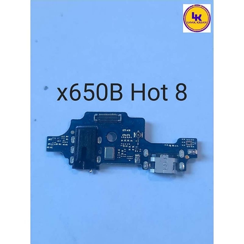 Board cas infinix hot 8 / konektor cas infinix x650b