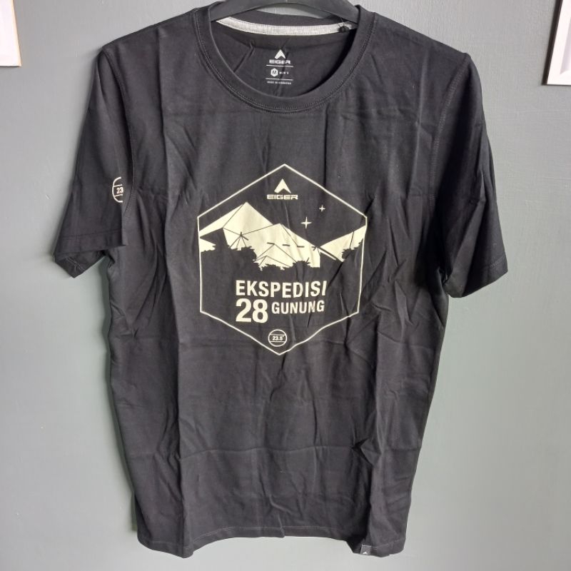 KAOS PRIA EIGER 28 GUNUNG LIST 4533 BLACK