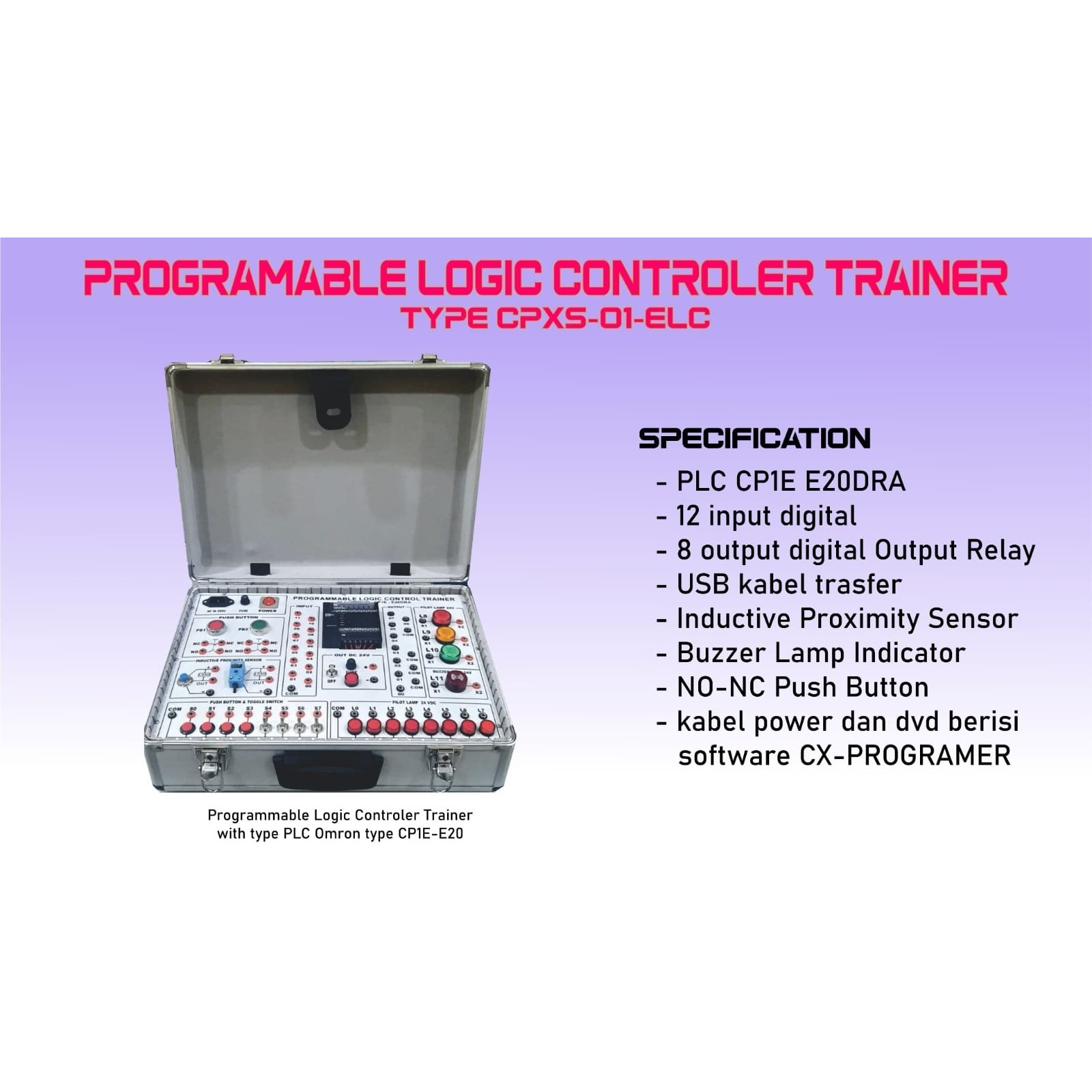 TRAINER PLC OMRON CP1E - E20DRA