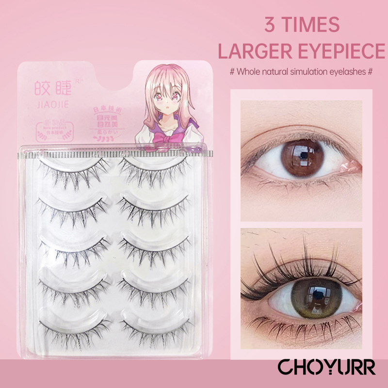 【COD】5 Pasang Premium 3D Fairy Eyelashes Douyin Eyelashes Wanita Alami Lembut Bulu Mata Eyelash Extension Natural Japan Eyelash-CH