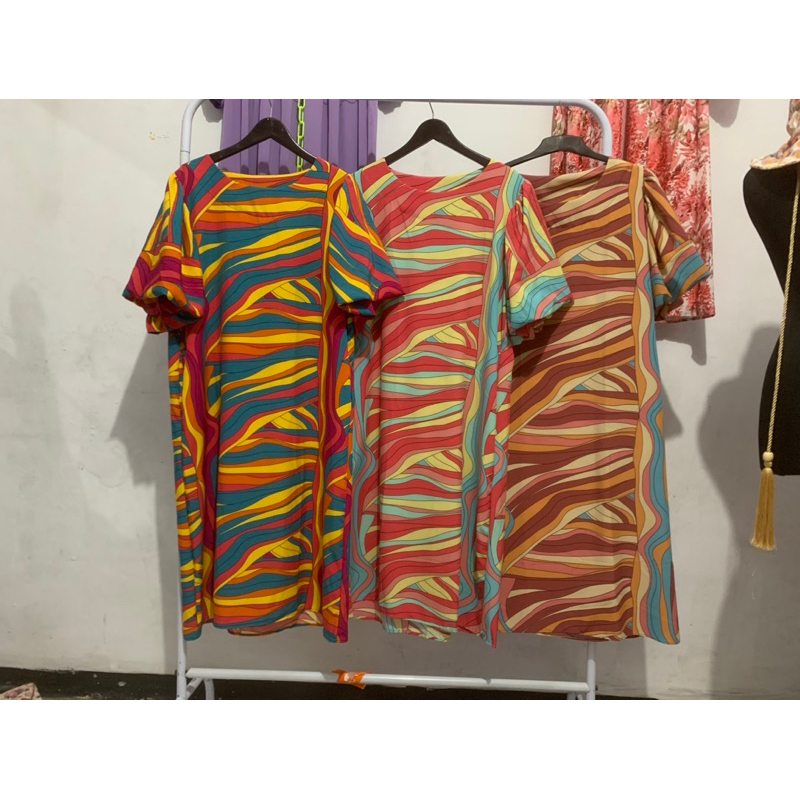 Dress Motif Bunga Bangkok Dress BabyDoll Bangkok