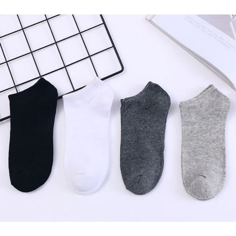 HIPPOLAND Kaos Kaki Wanita Pria Polos Kaos Kaki Fashion Kaos Kaki Pendek Ankle Socks 209