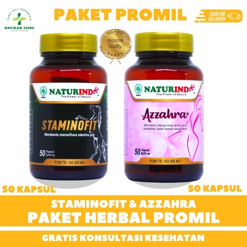 Herbal Khusus Promil Pria dan Wanita Herbal Alami Staminofit Azzahra
