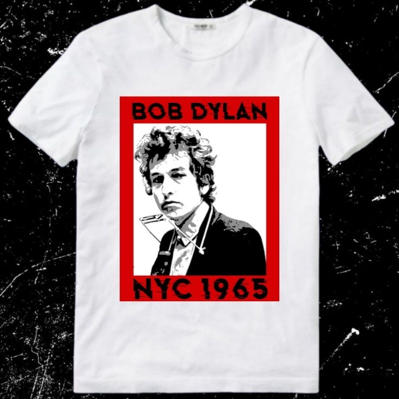 Baju Kaos Tshirt Pria Laki Cowok Dewasa Penyanyi Bob Dylan Band