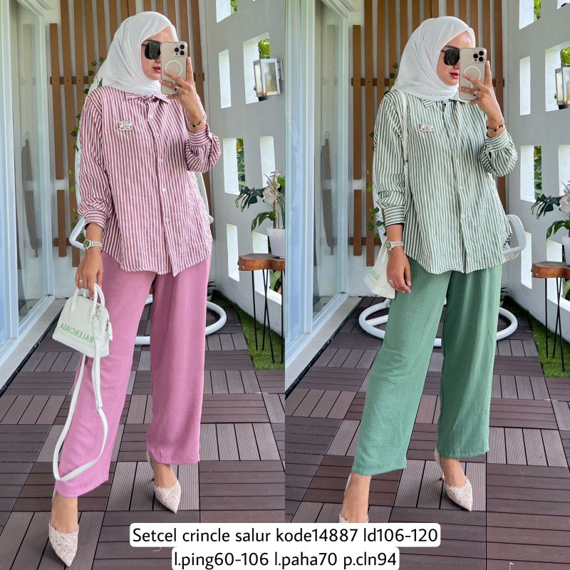 SETCEL CRINCLE SALUR BY ALVARO