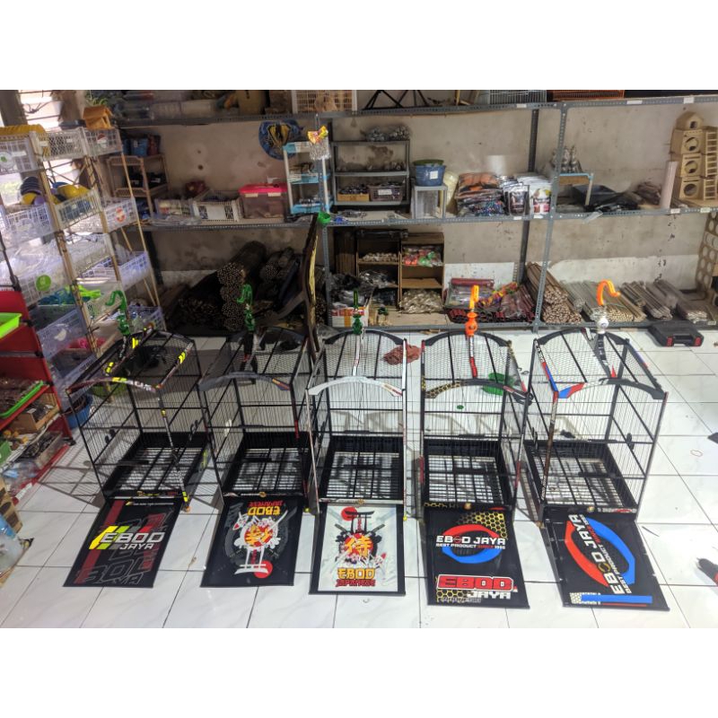 SANAKAR BURUNG EBOD JAYA NO2 DECAL SANGKAR BURUNG KENARI CUCAK IJO DLL