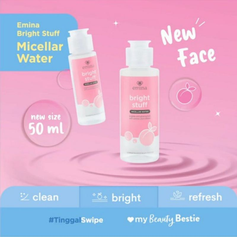 Emina Micellar Water Drop Cleanser Bright Stuff