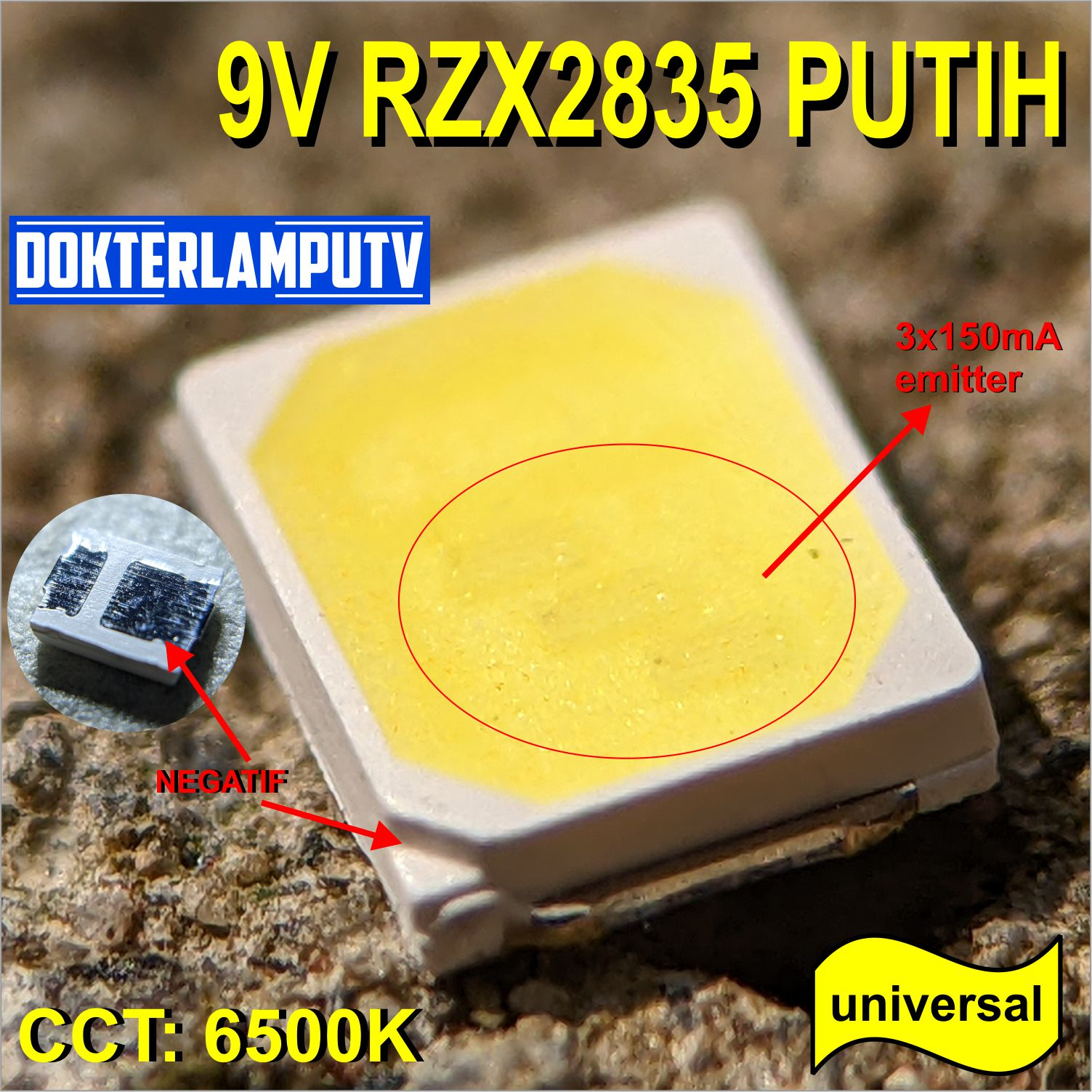 LED SMD UNIVERSAL 9V 2835 RZX UNTUK LED AC DOB LAMPU LED PHILIPS OSRAM PANASONIC DLL