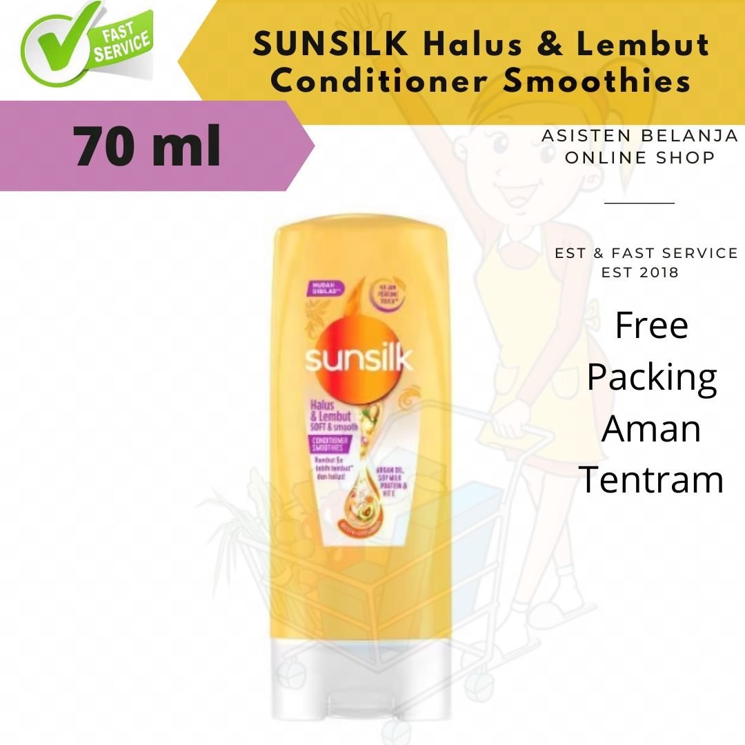 SUNSILK Soft &amp; Smooth Halus dan Lembut Smoothies Conditioner 70 ml Soft and Smooth 70ml