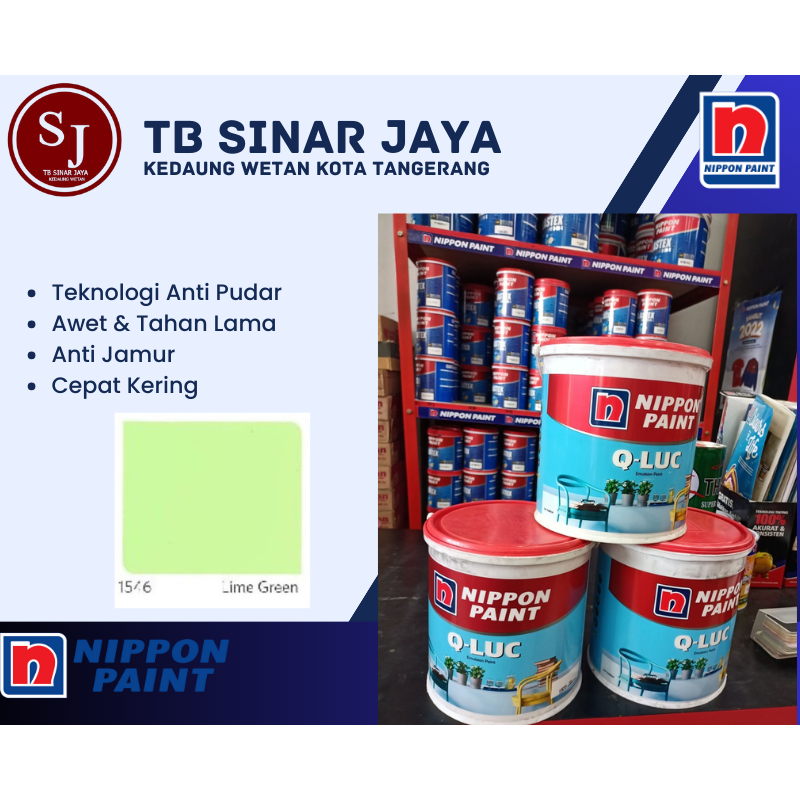 Cat Tembok Interior Qluc Cat Tembok Warna Nippon Paint Galon 5kg 5Liter