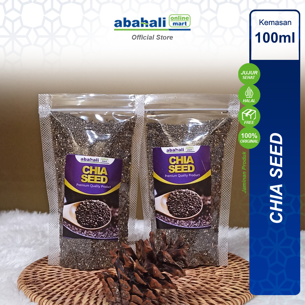 

Chia seed organic 100gr Grade A Premium Quality Non GMO cia seed biji chia chia sead original