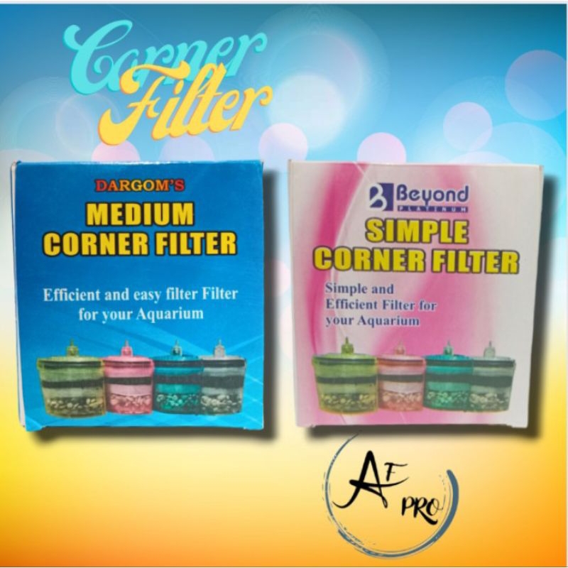 Filter Aquarium Filter Sudut SIMPLE / MEDIUM CORNER FILTER