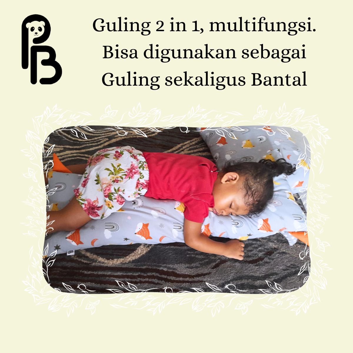 Precious Baby | Guling Bayi 2 in 1 / Pillow Hug | Bisa Pilih Motif | Guling Baby | Baby Bolster | Guling Anak | Guling Kids | Guling Precious Baby | Souvenir Baby / Hadiah Bayi