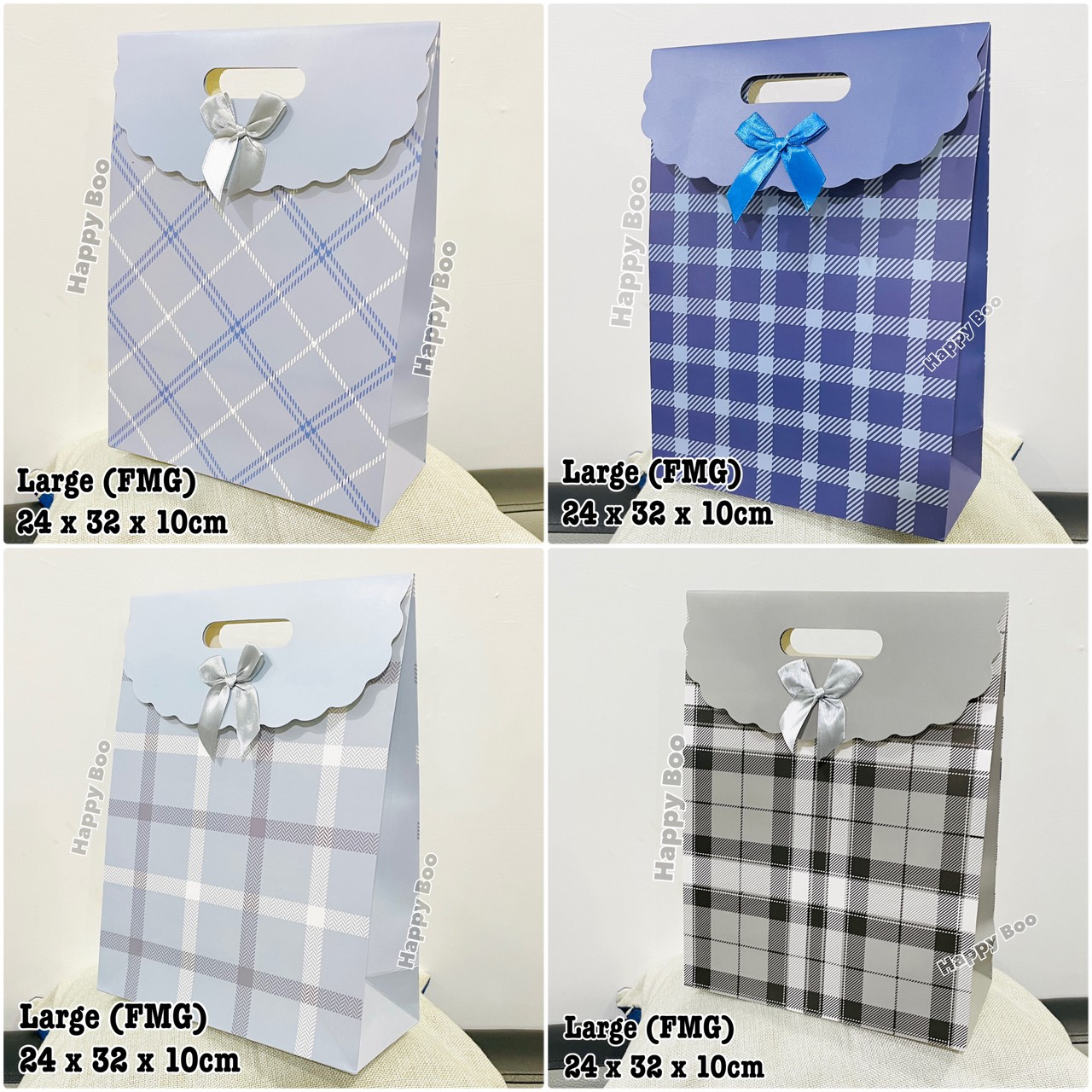 bag paper besar large bag paper tutup paper bag pita tas kado tas kertas goodie bag FMG 32x24x10,5 cm besar