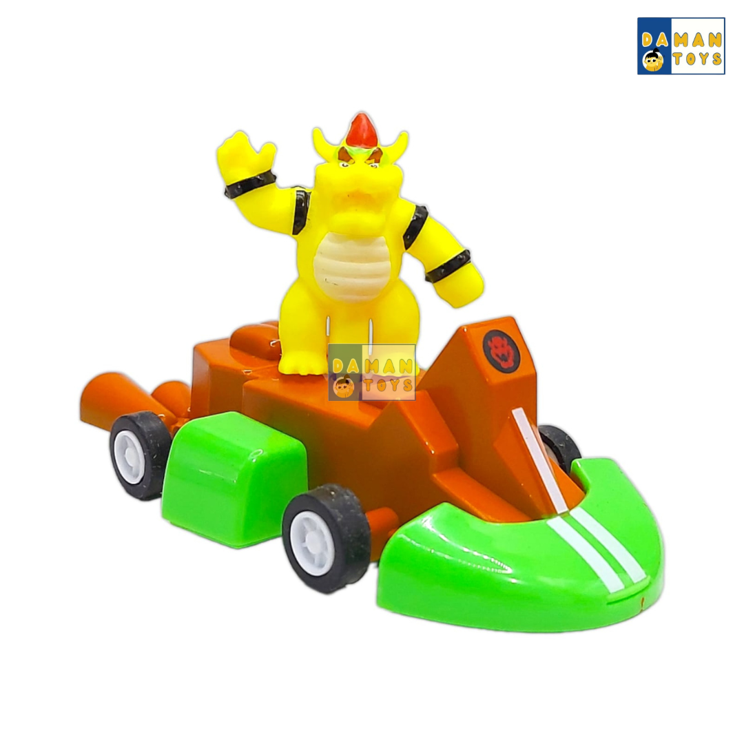 Mainan Mobil Super Mario Kart Luigi Bowser Koopa Donkey Kong  Putri Princess Pull Back