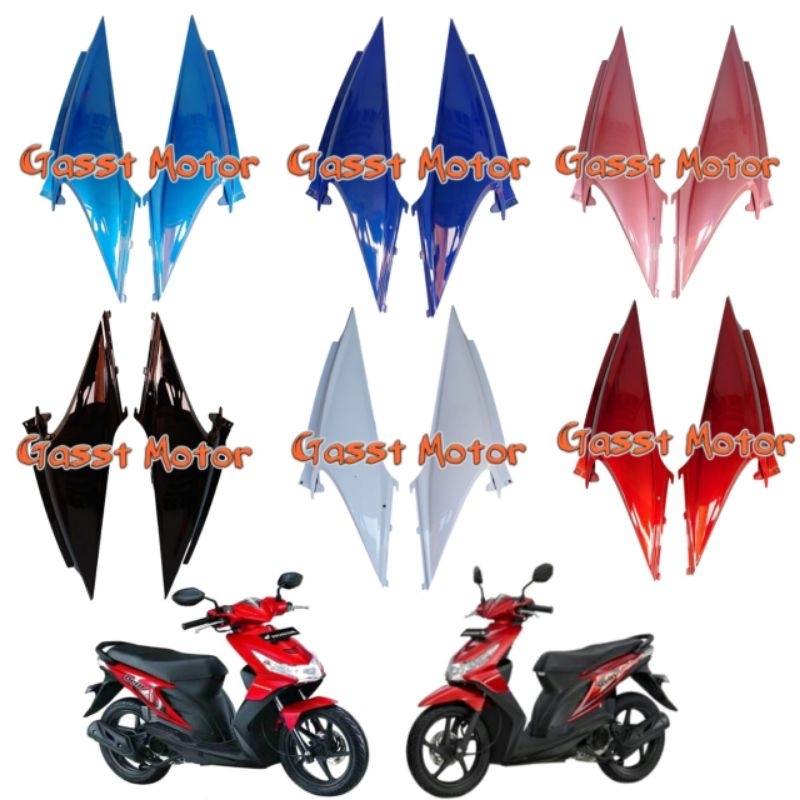 cover kaper bodi Body belakang beat karbu Hitam biru merah putih Pink th2008-2012