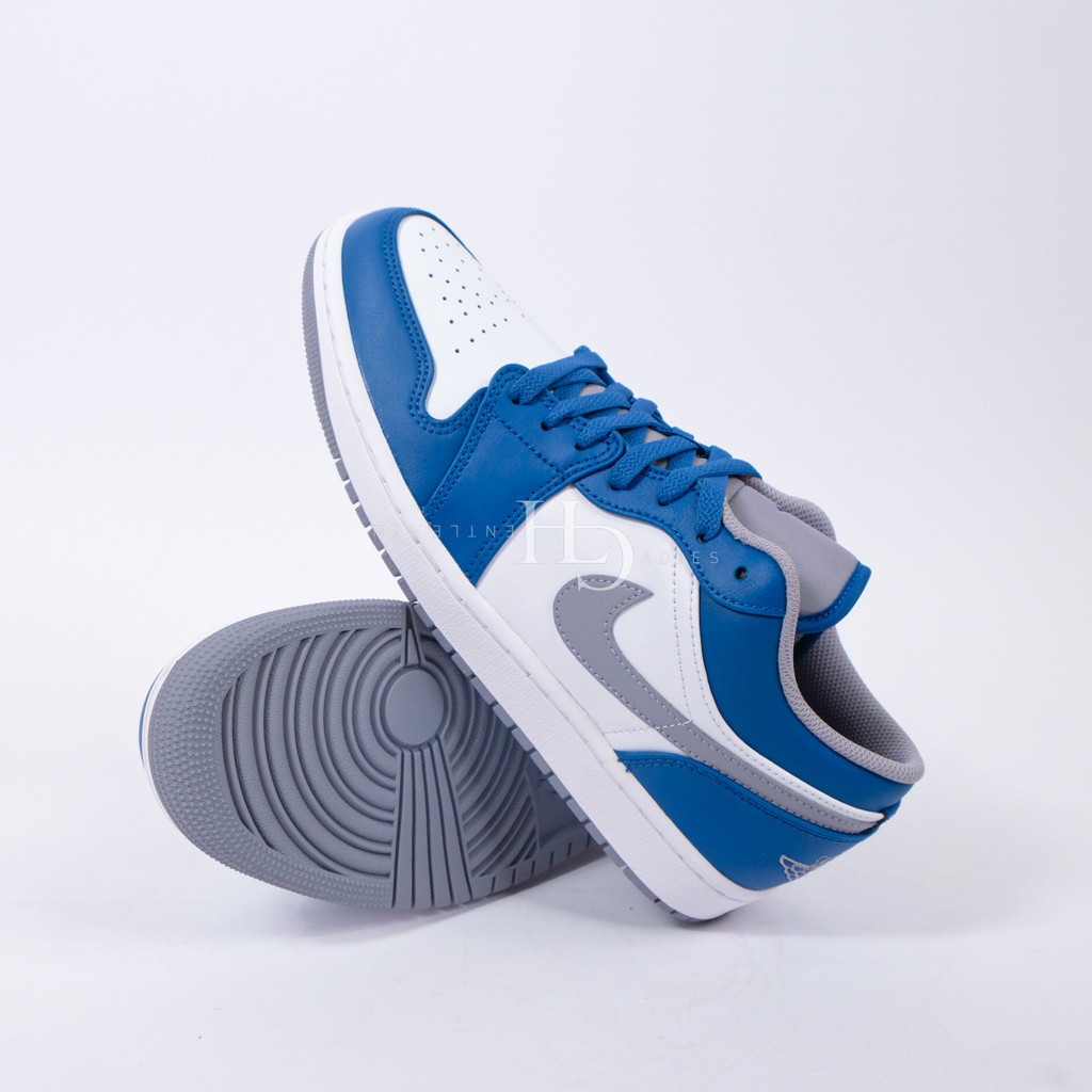 Air Jordan 1 Low True Blue Cement (Men) 553558-412