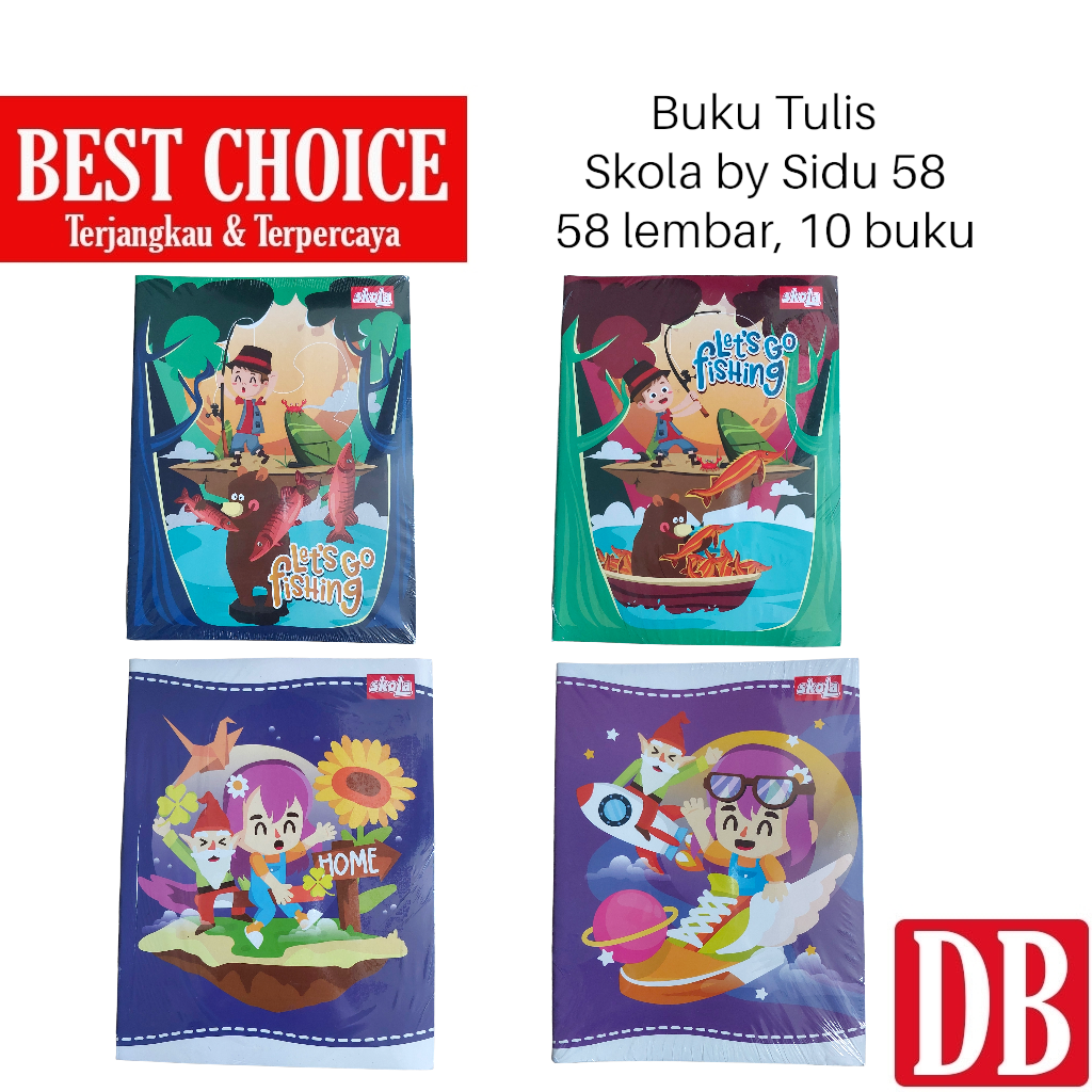 

Buku Tulis SKOLA 58 lembar by SIDU (10pcs)