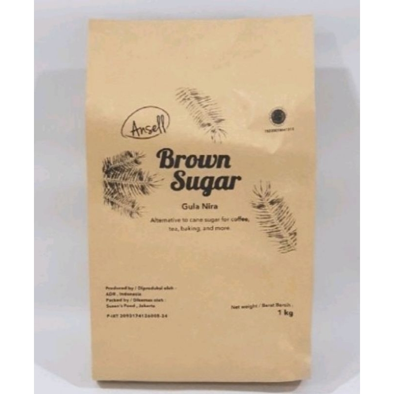 ANSELL BROWN SUGAR 1 KG / GULA NIRA