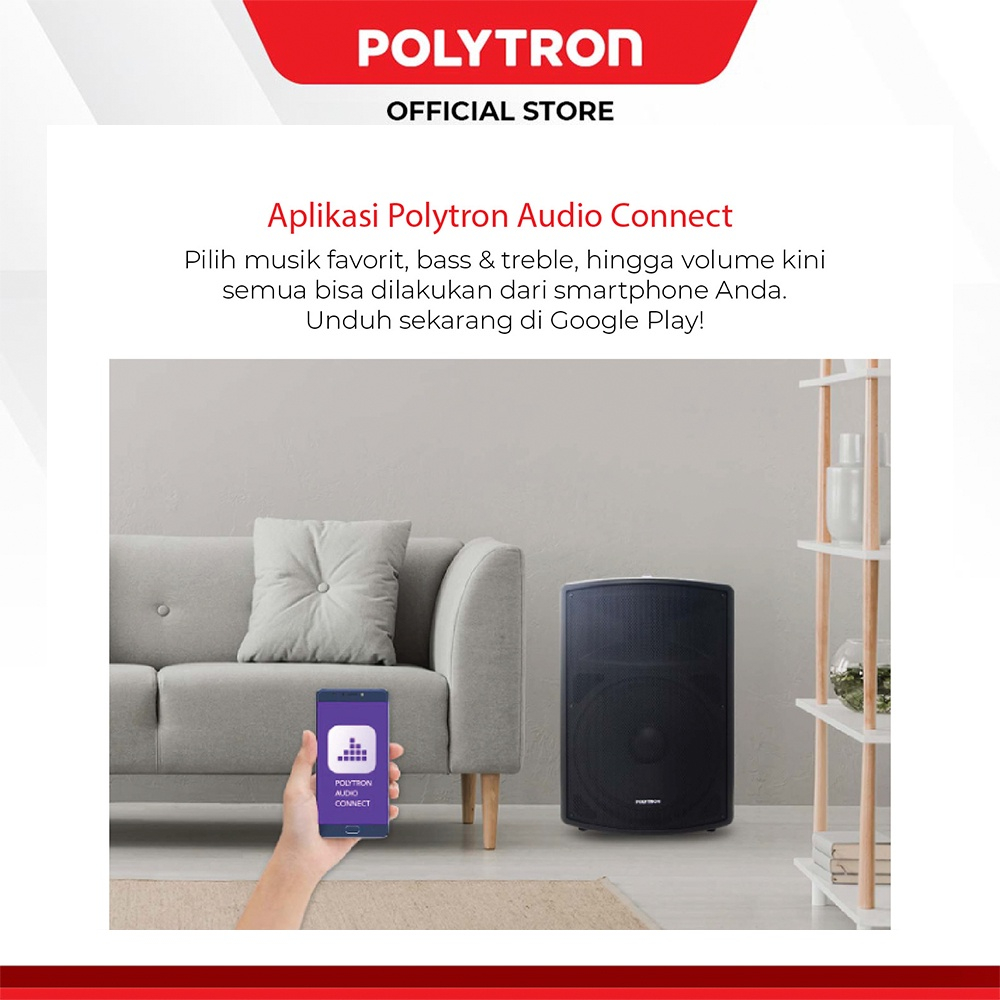 Speaker Active Bluetooth Polytron PAS PRO15F3