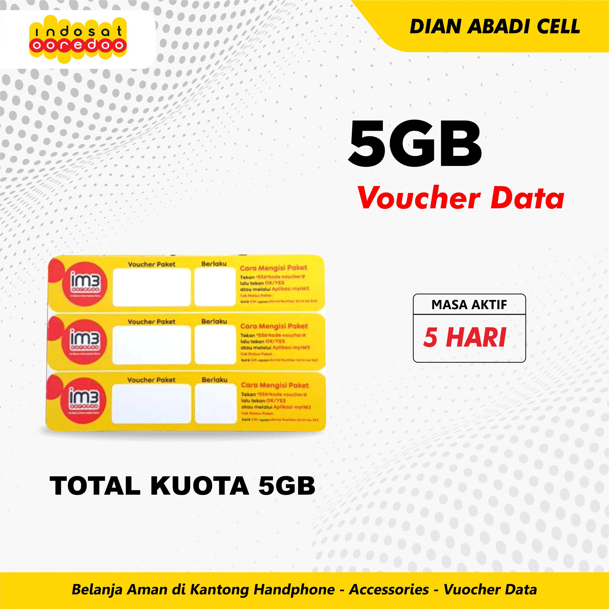 Voucher Indosat 5GB/5Hari
