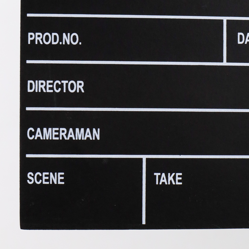 TaffSTUDIO Woopower Profesional Clapper Board Classical Movie Film - TP301 - Black