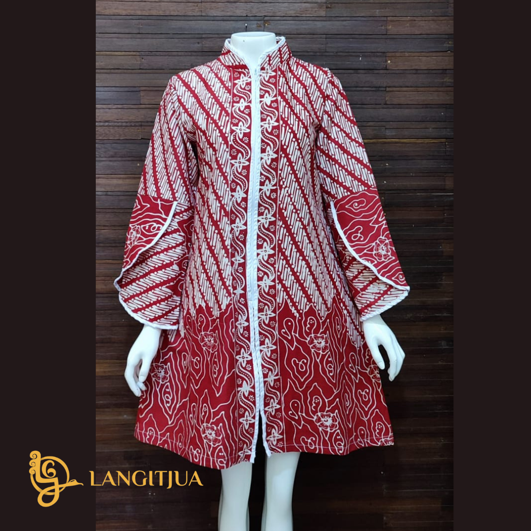 TUNIK SAMITHA 04 | TUNIK BAJU KERJA BATIK CAP GARUTAN SERAGAM KANTOR - LANGITJUA BATIK SOLO