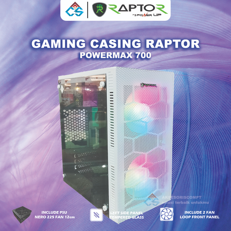 Casing Gaming RAPTOR POWERMAX 700 WHITE - Casing Gaming