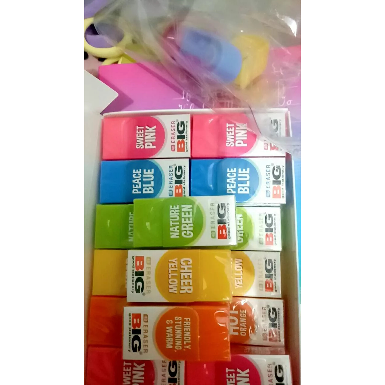 BIG Eraser Setip Ukuran Besar Warna Warni Penghapus Pensil ATK Alat Tulis Kantor Lucu Murah Awet Berkualitas Students Peralatan Sekolah Cute Stationery Karet Pembersih Pengoreksi Gambar Tulisan Coretan Pemutih Penghilang Koreksi Grosir Prakarya Malang