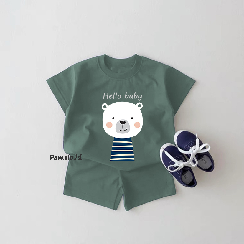 Pamelo.id Set Anak Viral / Polar  / Fashion Anak / Stelan baju anak / Korea Style / Set Balita