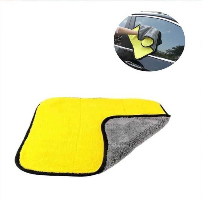 OKK Kain Lap Microfiber Mobil Motor 2 Sisi Multifungsi 30x30cm