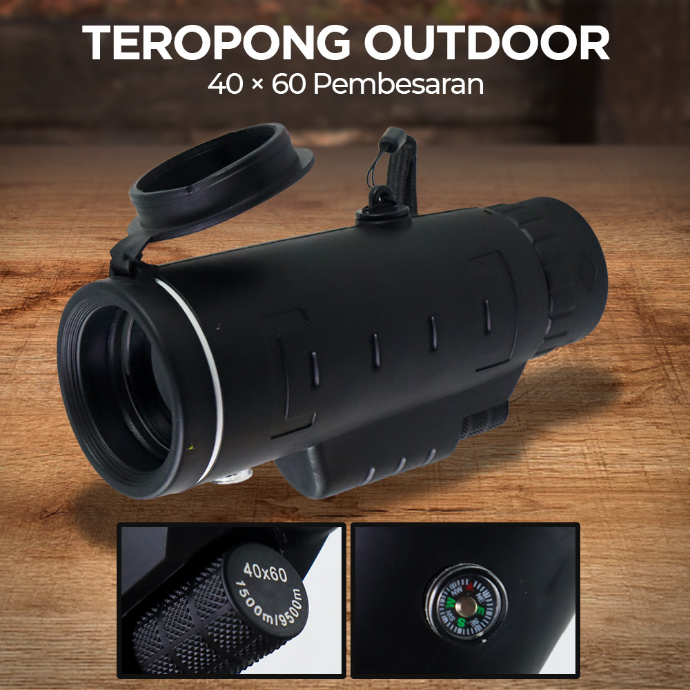 SUNCORE Teropong Monocular Outdoor Magnification 40 x 60 Waterproof