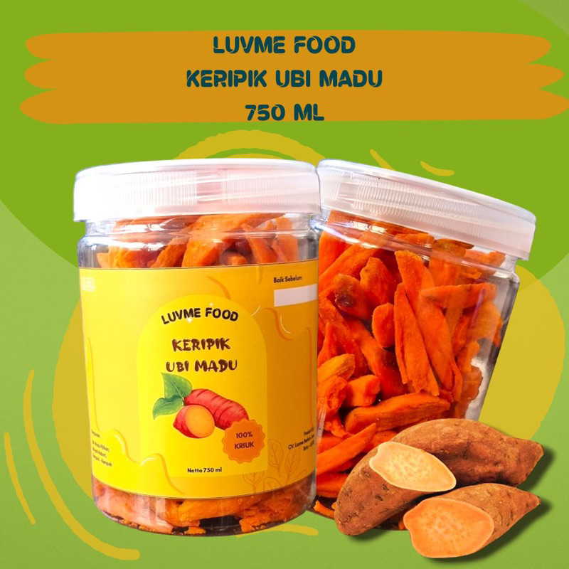 

KERIPIK UBI MADU PREMIUM 850ml SNACK CEMILAN MAKANAN RINGAN