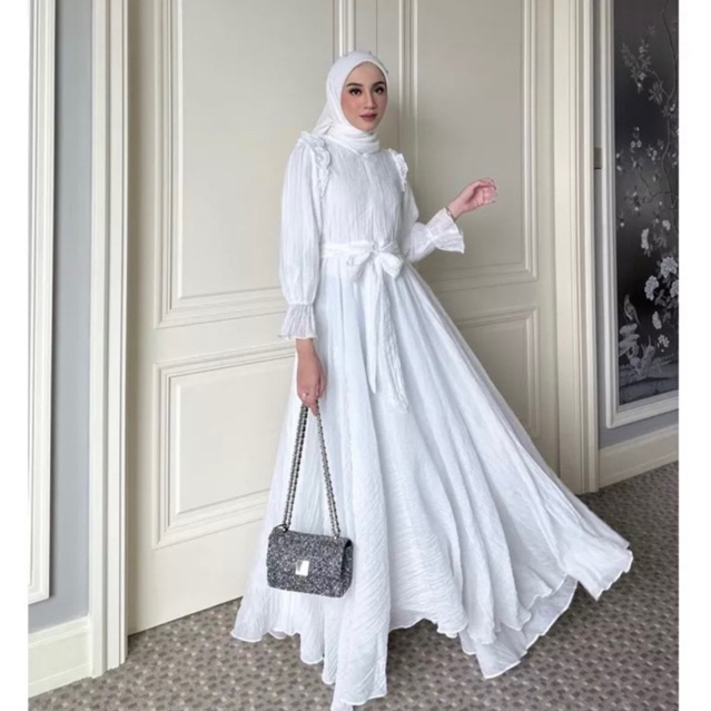 ASMAA DRESS MUSLIM RUFFLE POLOS BY GONEGANI