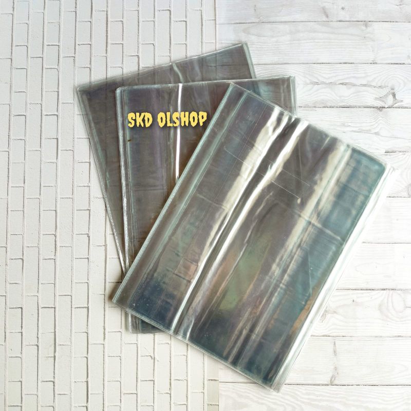 20 lembar Sampul buku plastik mika bening ukuran Boxi /buku tulis campus besar