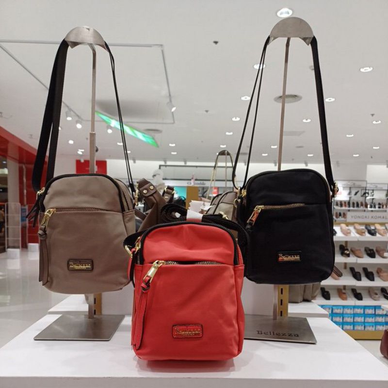 Sling Bag Mini Parasut Bellezza Cz083 Original Counter Depstore Tas Wanita Selempang Nylon Ringan 3 