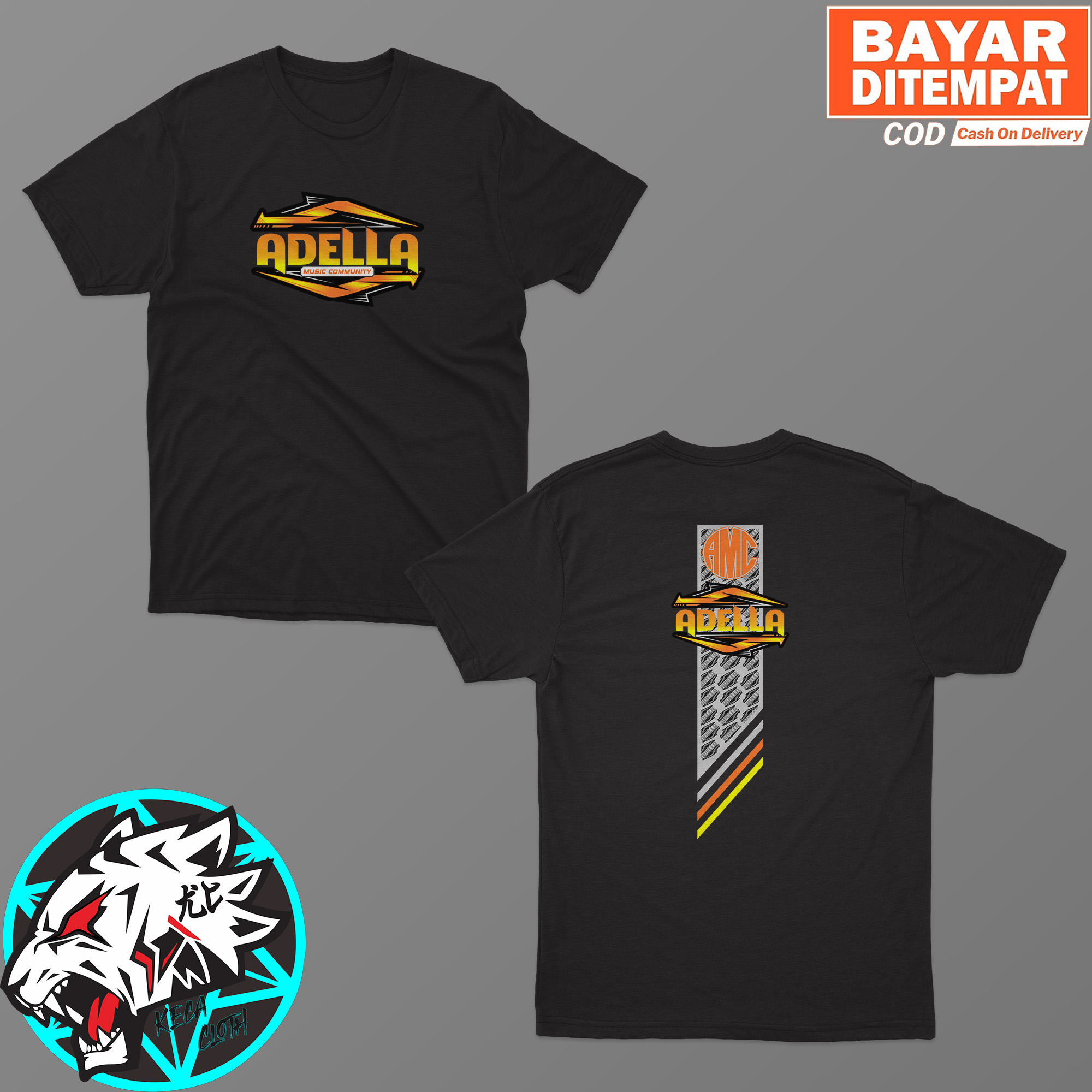 KAOS BAJU ADELLA CUMI CUMI AUDIO BIG SIZE JUMBO KAOS AMC COWOK CEWEK