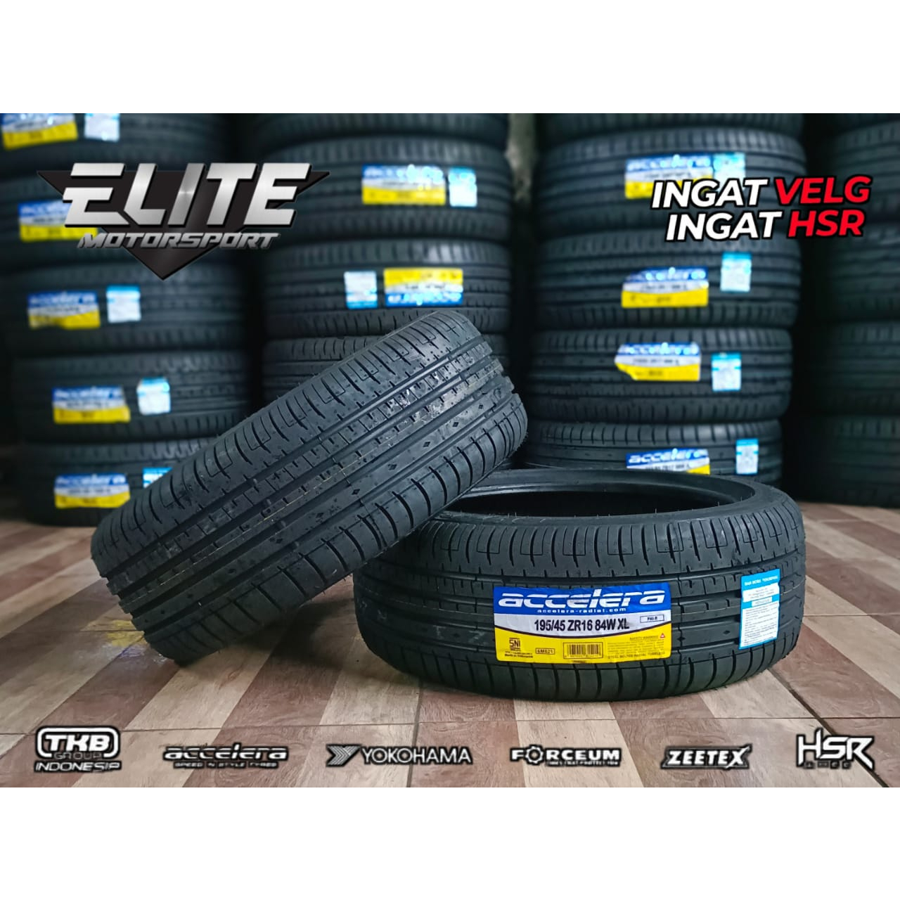 Ban Mobil Brio Agya Ayla Datsun Go Ukuran 195/45 R16 Ban Tubles Accelera PHI-R