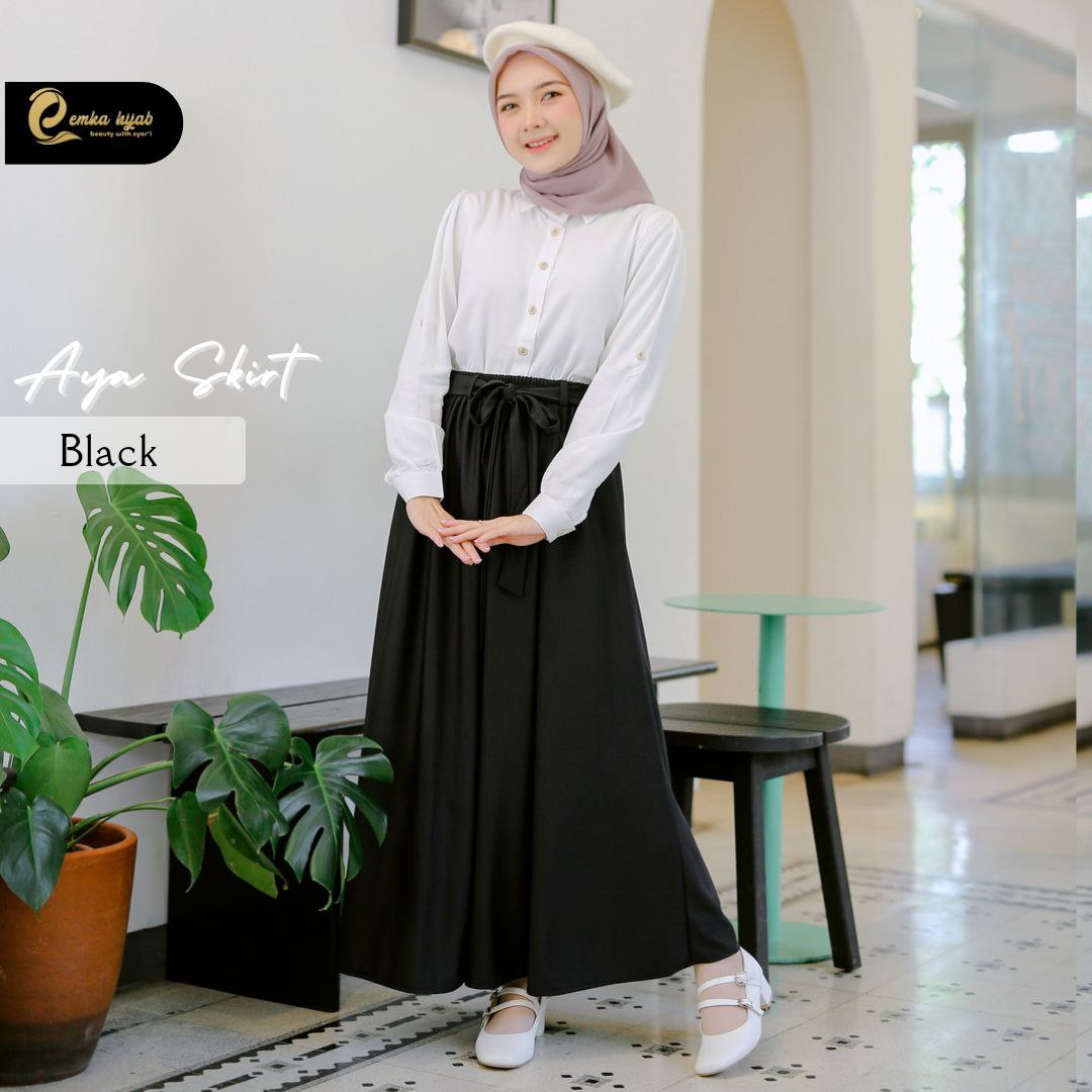 AfsheenaStore Aya Skirt by Emkahijab/Rok Wanita