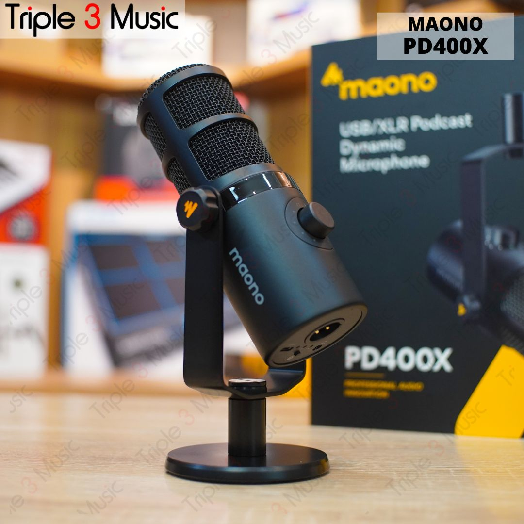 Maono PD400X Microphone Mic Dynamic USB &amp; XLR Podcast broadcast