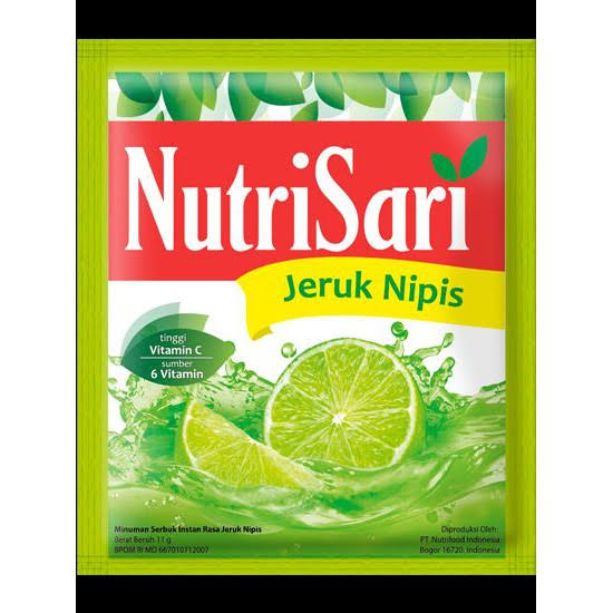 

Nutrisari jeruk nipis kemasan saset kecil