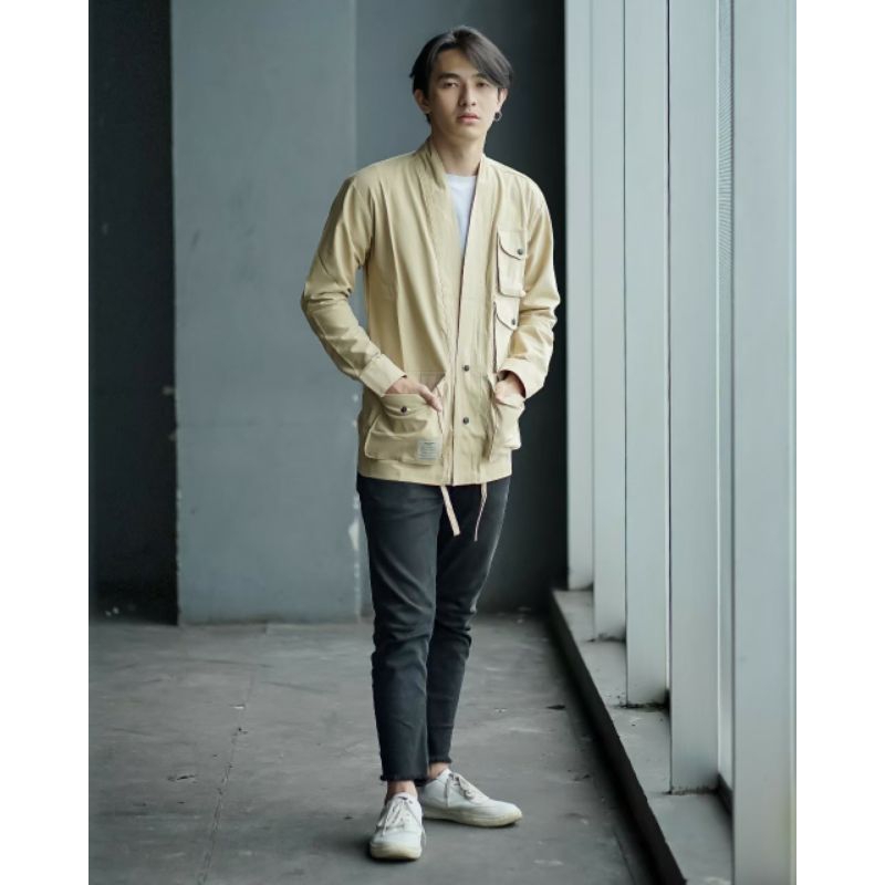 JACKET KIMONO POCKET BASIC WOLVPACK STREETWEAR