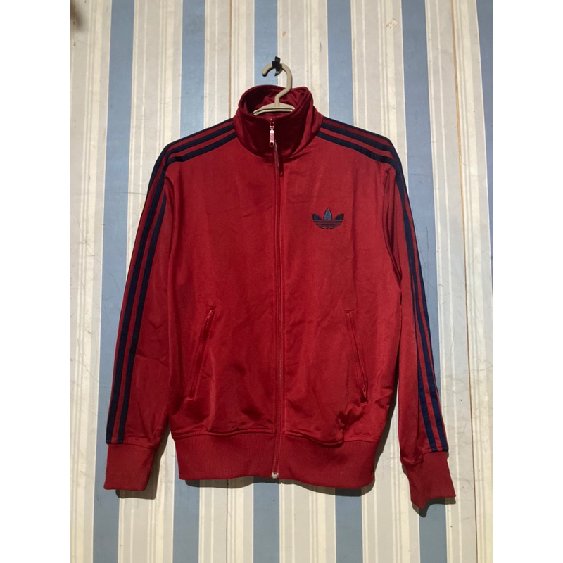 Tracktop adidas firebird dark maroon mulus original